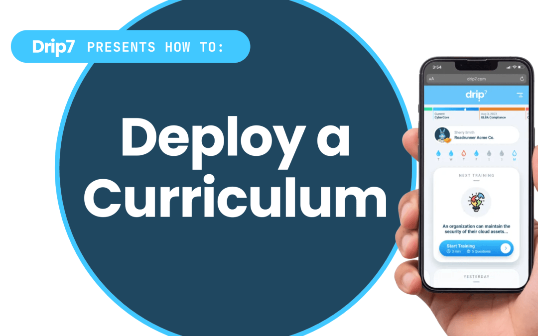 How to Deploy a Curriculum